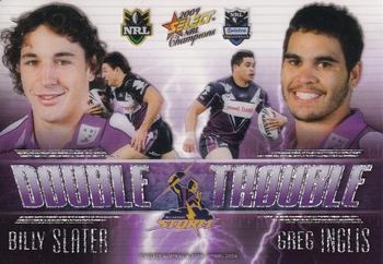 2009 Select NRL Champions - Double Trouble #DT1 Billy Slater / Greg Inglis Front